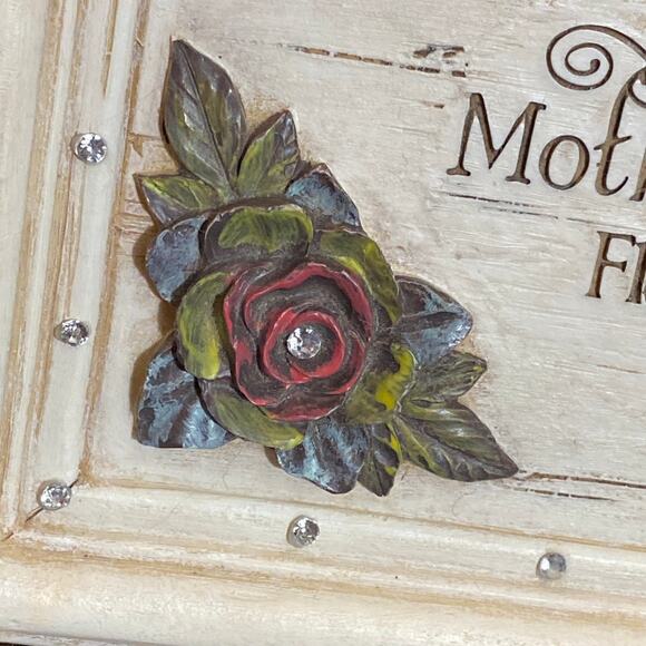 Sankyo Musical Jewelry Box Plays Wind Beneath my Wings Mother's Day Gift Mom GUC - Picture 2 of 12